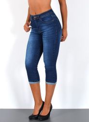 ESRA Caprijeans Damen 3/4 Capri Jeans günstig online kaufen