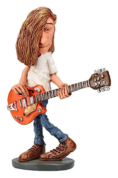 Figuren Shop GmbH Dekofigur Lustige Rockstar Figur - Gitarrist Stone Dekofi günstig online kaufen
