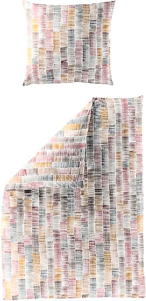 BIERBAUM Bettwäsche "3528" 2 Stk. Mako-Satin, 100 % Baumwolle, pflegeleicht günstig online kaufen