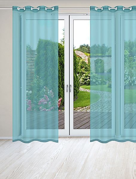 Home Basics Vorhang DOLLY, Ösen (2 günstig online kaufen