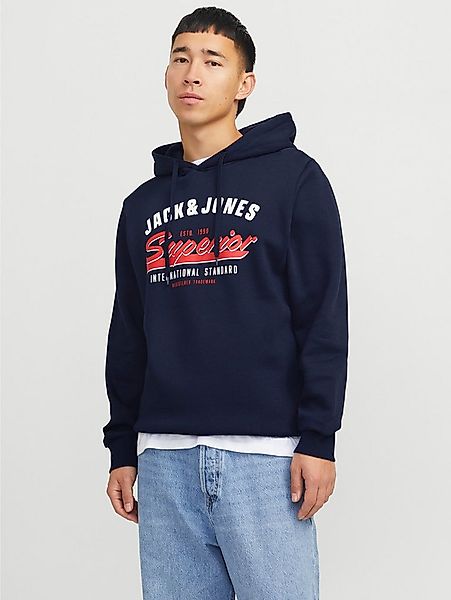 Jack & Jones Kapuzensweatshirt JJELOGO SWEAT HOOD 2 COL 24/25 NOOS mit Logo günstig online kaufen