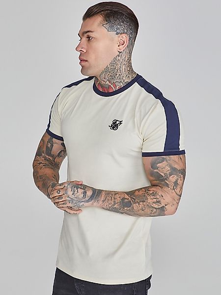 Siksilk T-Shirt SikSilk Herren Ecru Ringer günstig online kaufen