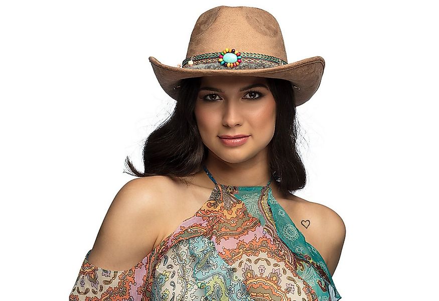 Boland Kostüm Hut Cowboy Festival für Erwachsene, Braun günstig online kaufen