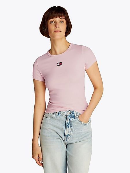 Tommy Jeans T-Shirt TJW SLIM BADGE RIB TEE in Rippoptik günstig online kaufen