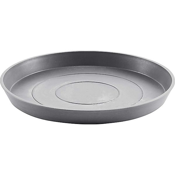 ECOPOTS Blumentopfuntersetzer ROUND SAUCER Grey, BxTxH: 44,5x44,5x3,5 cm günstig online kaufen