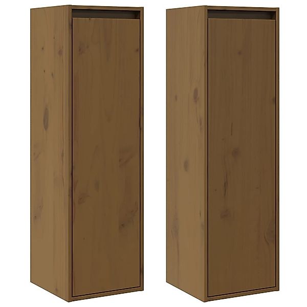 vidaXL Regal Wandschränke 2 Stk. Honigbraun günstig online kaufen