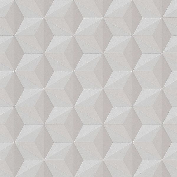 PROFHOME 962551-GU Grafik Tapete Geometrisch glitzernd Beige 0,53 m x 10,05 günstig online kaufen
