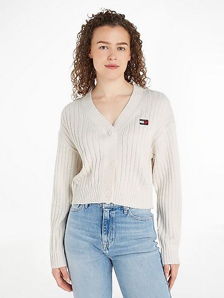 Tommy Jeans Strickjacke TJW BADGE V-NECK günstig online kaufen