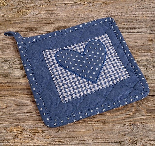 matches21 HOME & HOBBY Topflappen Topflappen Landhaus Premium Punkte Herz K günstig online kaufen