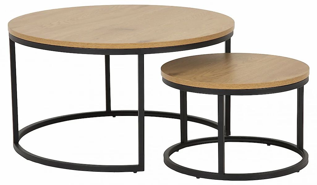 ACTONA GROUP Couchtisch "Spiro, TOPSELLER Rund, 2-teiliges Set, Moderner St günstig online kaufen