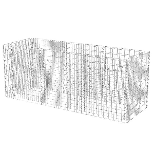 Gabionen-hochbeet Stahl 270×90×100 Cm günstig online kaufen