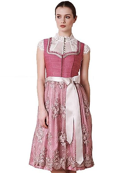 KRÜGER COLLECTION Dirndl 'Pati' Traditionell mit Spitzenschürze 116165, Pi günstig online kaufen