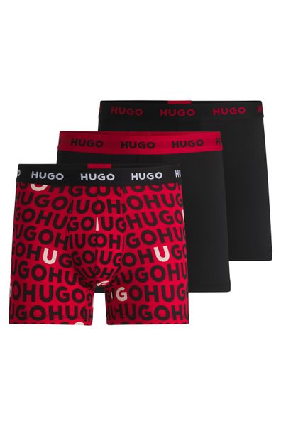 HUGO Boxershorts BOXERBR TRPLT DESIGN Markenlogo günstig online kaufen