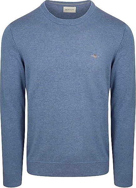 Gant Pullover Melange Blau - Größe M günstig online kaufen