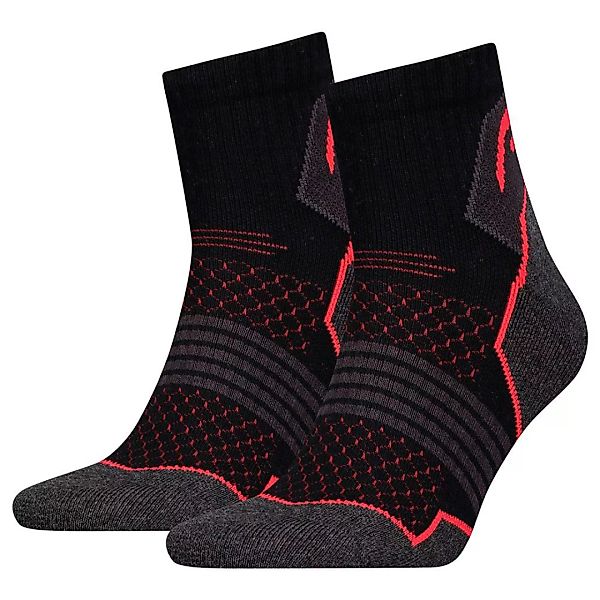 Head Hiking Quarter Socken 2 Paare EU 35-38 Black / Red günstig online kaufen