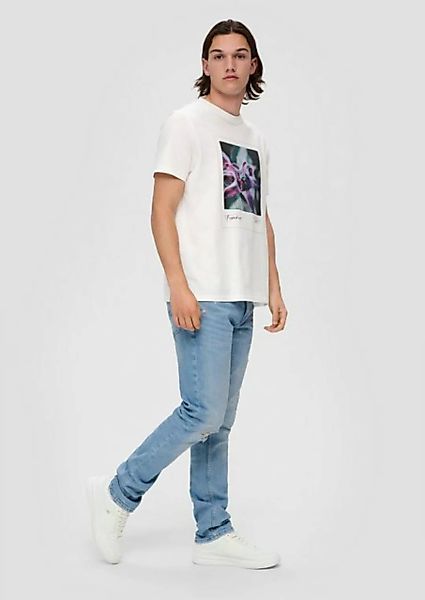 QS Stoffhose Jeans Rick / Slim Fit / Mid Rise / Slim Leg Waschung günstig online kaufen