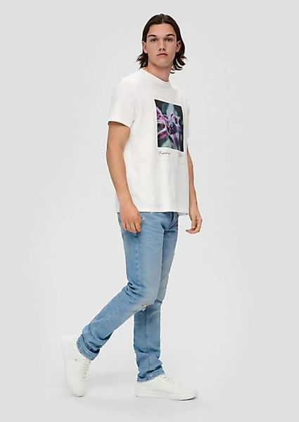 QS Stoffhose Jeans Rick / Slim Fit / Mid Rise / Slim Leg Waschung günstig online kaufen