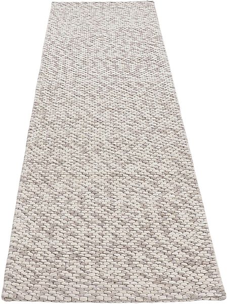 carpetfine Wollteppich »Sina, auch als Läufer«, rechteckig, 14 mm Höhe, Han günstig online kaufen