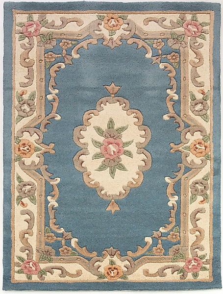 FLAIR RUGS Wollteppich »Aubusson« rechteckig 10 mm Höhe Wolle, Teppich, Woh günstig online kaufen