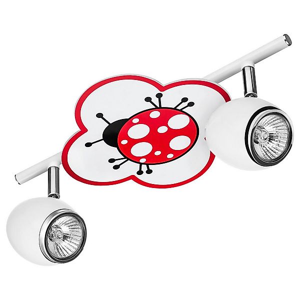 Britop Lighting Deckenleuchte Fly 2109202 weiß rot Metall GU10 günstig online kaufen