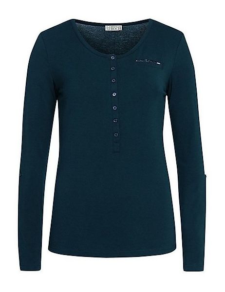 Brigitte von Boch Langarmshirt Oye Jersey-Shirt marineblau günstig online kaufen