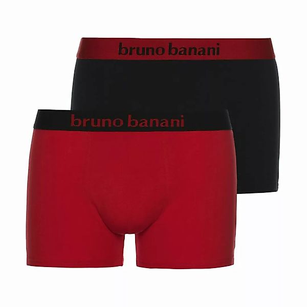Bruno Banani Herren Boxershorts, 2er Pack - Flowing, Baumwolle Rot M (Mediu günstig online kaufen