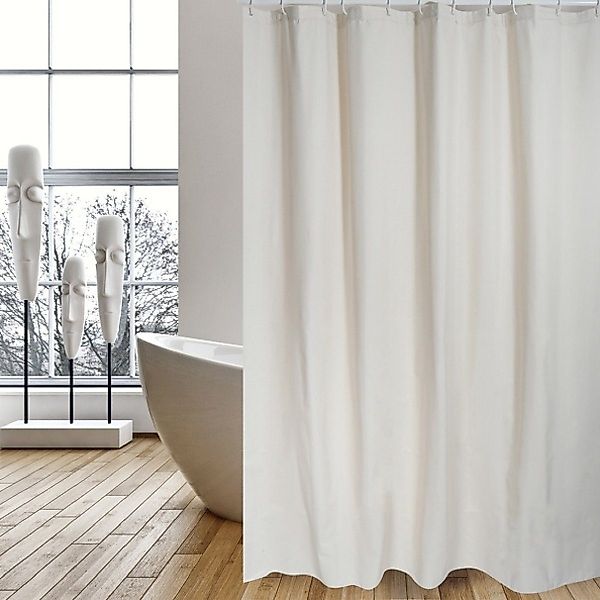 MSV Duschvorhang NATUREL, Anti-Schimmel Textil-Duschvorhang, schwere günstig online kaufen