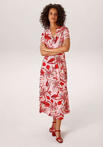 Aniston CASUAL Sommerkleid mit farbharmonischen, großflächigen Blüten bedru günstig online kaufen