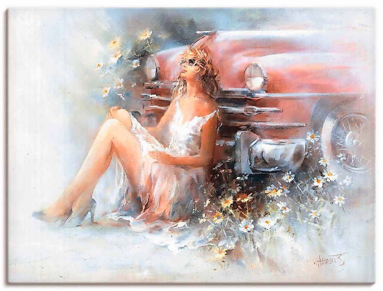 Artland "Entspannen" Frau 1 Stk. tlg. auf Holzrahmen gespannt günstig online kaufen