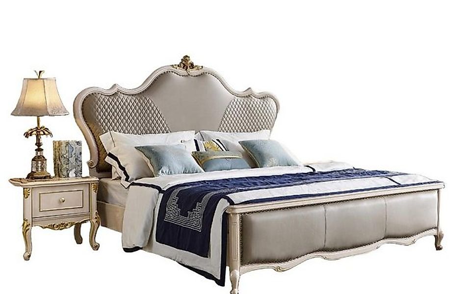 JVmoebel Bett Klassisches Barock Rokoko Hotel Betten Polsterbett Doppelbett günstig online kaufen
