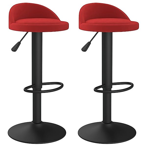 vidaXL Barhocker Barhocker 2 Stk. Weinrot günstig online kaufen