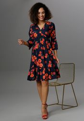 Aniston CASUAL Tunikakleid mit Klatschmohn-Blumen bedruckt günstig online kaufen