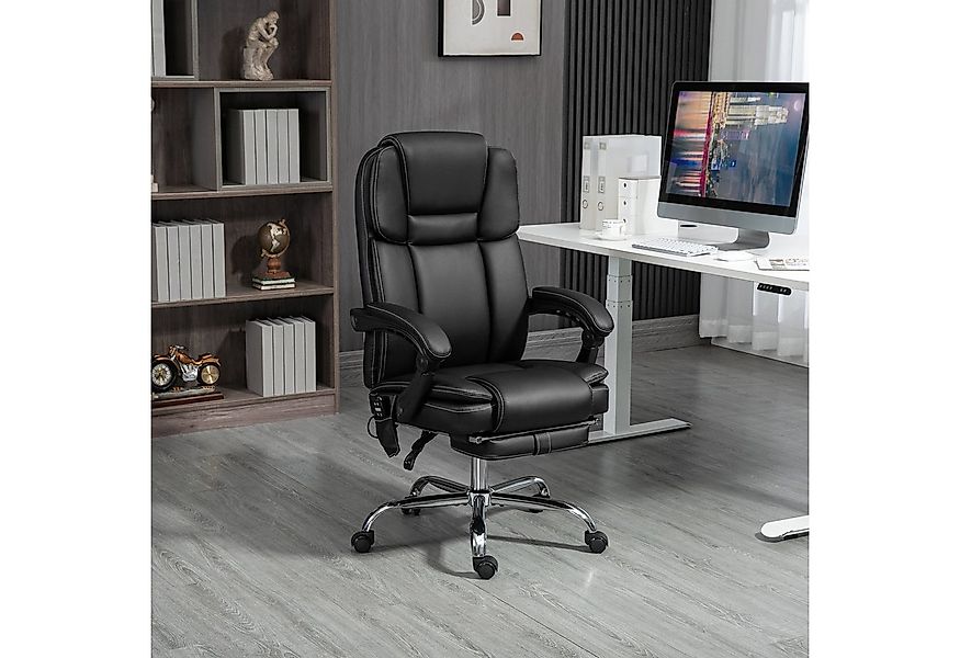 Vinsetto Schreibtischstuhl Bürostuhl mit Massage-, Heiz-, Liegefunktion (Ch günstig online kaufen