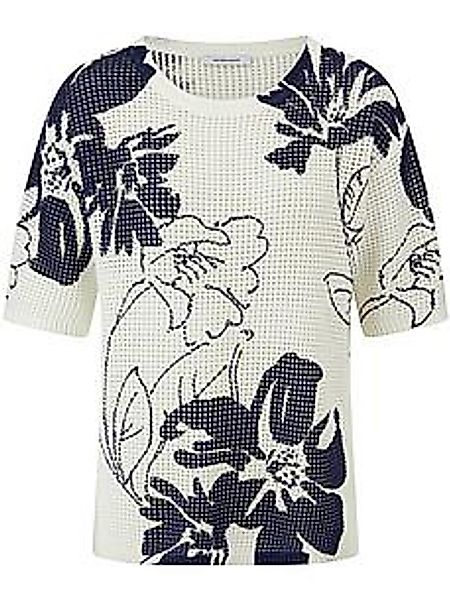 Rundhals-Pullover 1/2-Arm Peter Hahn blau günstig online kaufen