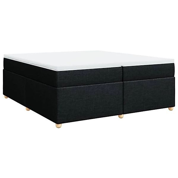 vidaXL Boxspringbett mit Matratze Schwarz 200x200 cm Stoff 3285403 günstig online kaufen