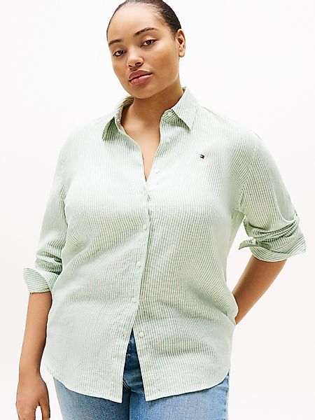 Tommy Hilfiger Curve Hemdbluse "CRV ESS LINEN RELAXED SHIRT" in Großen Größ günstig online kaufen