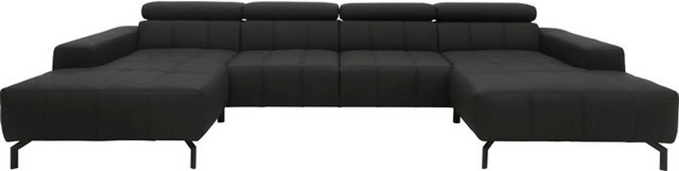 DOMO collection Wohnlandschaft "Cunelli tolle Sitznähte als Designelement, günstig online kaufen