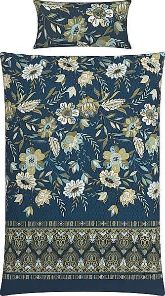 REDBEST Bettwäsche Bettwäsche, Mako-Satin, Satin Blumen günstig online kaufen