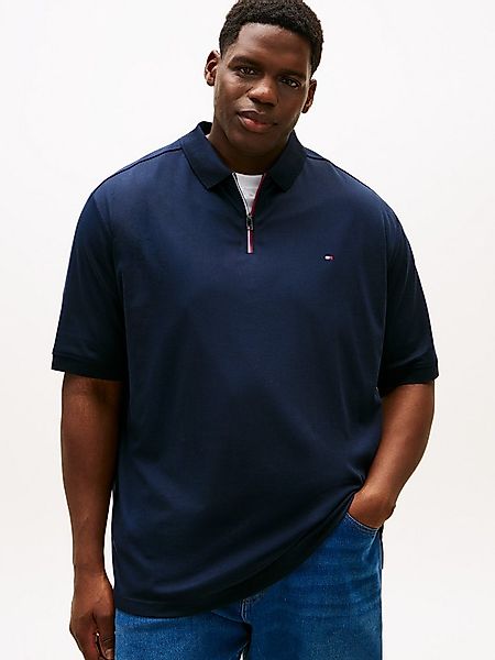 Tommy Hilfiger Big & Tall Poloshirt BT-LIQUID COTTON RWB ZIP Große Großen, günstig online kaufen