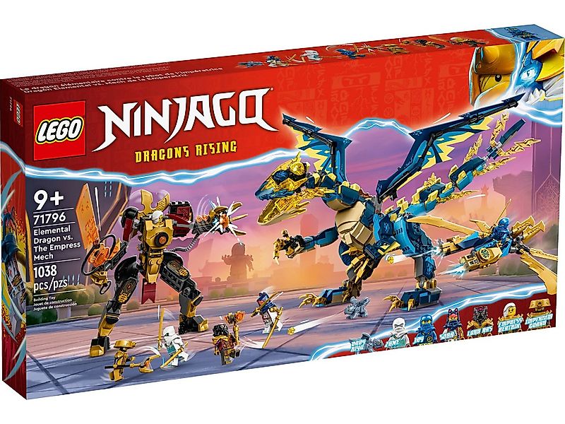 LEGO® Ninjago 71796 Kaiserliches Mech-Duell gegen den Elementardrachen Kons günstig online kaufen