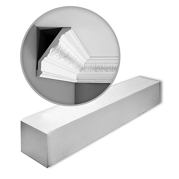 ORAC DECOR C219 LUXXUS Zierleisten 1 Karton Set 7 Stuckleisten 14 m Weiß günstig online kaufen