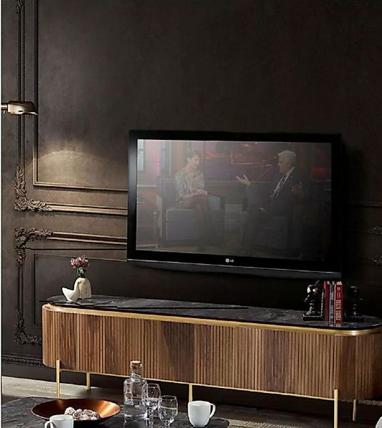 JVmoebel TV-Schrank Stilvoll TV-Lowboard Braun Farbe Luxuriös Möbel für Woh günstig online kaufen