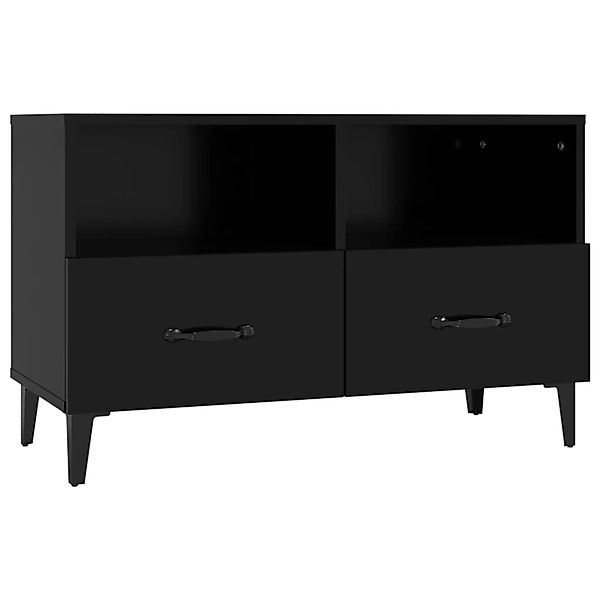 Vidaxl Tv-schrank Schwarz 80x36x50 Cm Holzwerkstoff günstig online kaufen