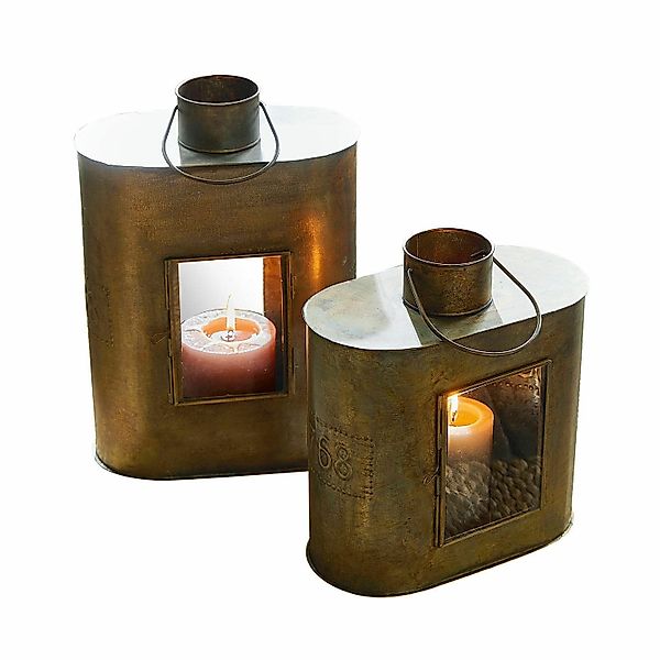 Mirabeau Kerzenlaterne Laterne 2er Set Gemaingoutte günstig online kaufen