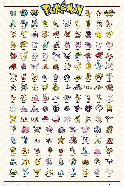 GB eye Poster Pokémon Poster Charaktere günstig online kaufen
