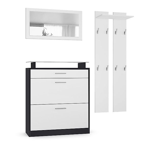 Vladon Garderoben-Set Loret, (Garderobe Set bestehend günstig online kaufen