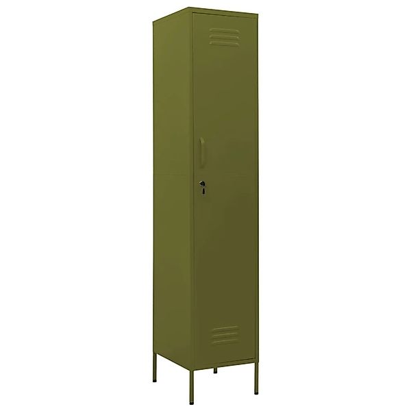 Schließfachschrank Olivgrün 35x46x180 Cm Stahl günstig online kaufen