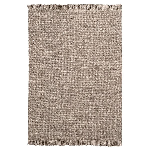 MeGusta Kurzflor Teppich Uni Modern Taupe Wolle 200x290 cm Clara günstig online kaufen