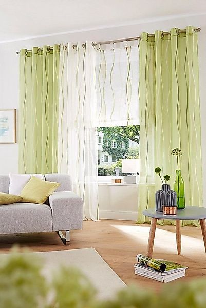 OTTO home Gardine Dimona (2 St), Ösen, transparent, Voile, 2er-Set, transpa günstig online kaufen