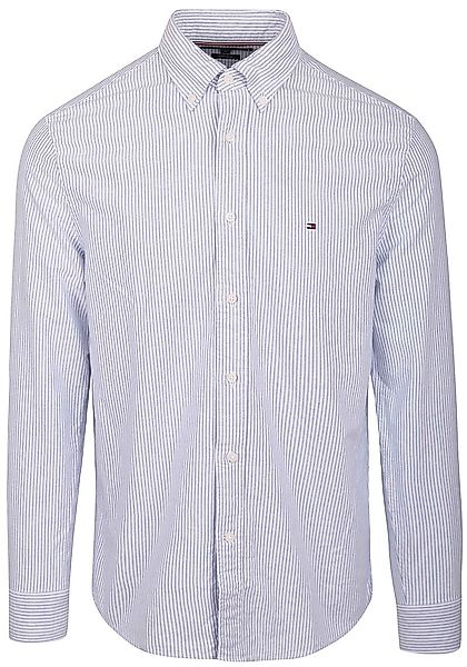 Tommy Hilfiger Oxford Hemd Streifen Hellblau - Größe XL günstig online kaufen